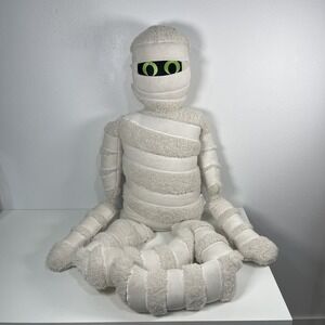 Isaac Mizrahi Mummy Body Pillow Halloween 32" x 60" Decor Glow In Dark